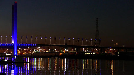 Melbourne at Night Stock Video Footage